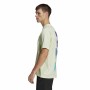 T-shirt med kortärm Herr Adidas Essentials Brandlove Gul