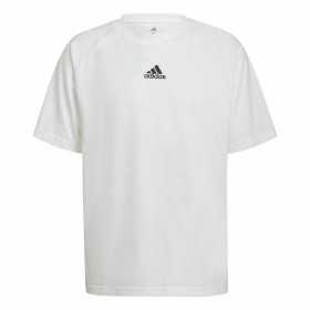 T-shirt med kortärm Herr Adidas Essentials Brandlove Vit