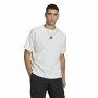 T-shirt med kortärm Herr Adidas Essentials Brandlove Vit
