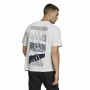 T-shirt med kortärm Herr Adidas Essentials Brandlove Vit