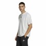 Herren Kurzarm-T-Shirt Adidas Essentials Brandlove Weiß