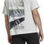 Men’s Short Sleeve T-Shirt Adidas Essentials Brandlove White