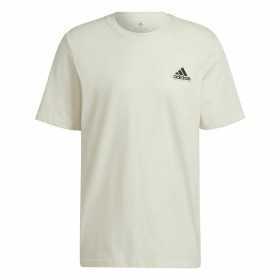 Herren Kurzarm-T-Shirt Adidas Essentials Feelcomfy Weiß