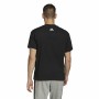 T-shirt med kortärm Herr Adidas Essentials Brandlove Svart