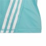 Barn T-shirt med kortärm Adidas Aeroready Three Stripes Aquamarine