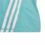 Kurzarm-T-Shirt für Kinder Adidas Aeroready Three Stripes Aquamarin