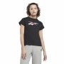 Damen Kurzarm-T-Shirt Reebok Vector Schwarz