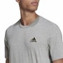 Herren Kurzarm-T-Shirt Adidas Essentials Feelcomfy Grau