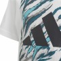 Child's Short Sleeve T-Shirt Adidas Water Tiger Graphic White
