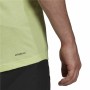 T-shirt med kortärm Herr Adidas Aeroready Designed 2 Move Grön