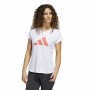 T-shirt med kortärm Dam Adidas Training 3B Vit