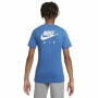 Child's Short Sleeve T-Shirt Nike Air Blue