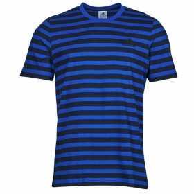 Herren Kurzarm-T-Shirt Adidas Stripty SJ Blau