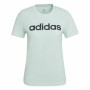 T-shirt med kortärm Dam Adidas Loungewear Essentials Slim Logo Mint