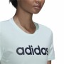 Damen Kurzarm-T-Shirt Adidas Loungewear Essentials Slim Logo Minze