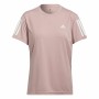 Damen Kurzarm-T-Shirt Adidas Own The Run Rosa