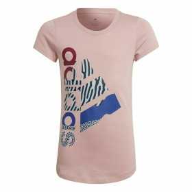 T-shirt med kortärm Barn Adidas Girl Power Rosa