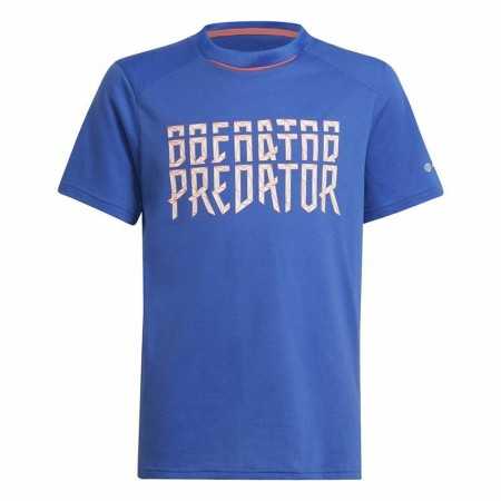Kurzarm-T-Shirt für Kinder Adidas Predator Blau