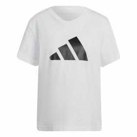 T-shirt med kortärm Dam Adidas Future Icons Vit