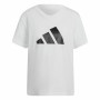 T-shirt med kortärm Dam Adidas Future Icons Vit
