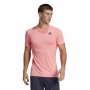 Herren Kurzarm-T-Shirt Adidas Freelift Rosa
