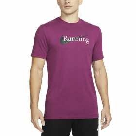 T-shirt med kortärm Herr Nike Dri-Fit Violett