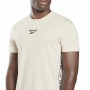 T-shirt à manches courtes homme Reebok Identity Tape Beige