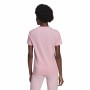 T-shirt à manches courtes femme Adidas Loungewear Essentials Slim Logo Rose