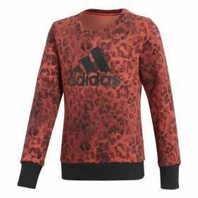 Damen Sweater ohne Kapuze Adidas YG Crew Sweat Lachsfarben