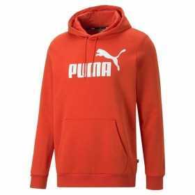 Tröja utan huva Herr Puma Essentials Big Logo Röd