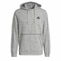 Men’s Hoodie Adidas Essentials Mélange Embroidered Light grey