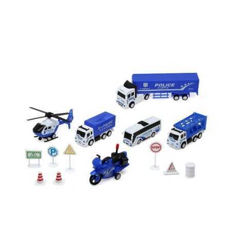 Vehicle Playset City Police 45 x 33 x 6 cm Multicolour