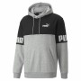 Men’s Hoodie Puma Power Colorblock Grey