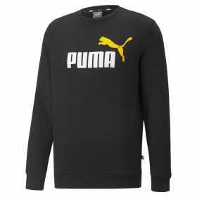 Men’s Sweatshirt without Hood Puma Essentials Black