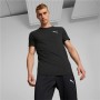 Herren Kurzarm-T-Shirt Puma Evostripe Schwarz Herren