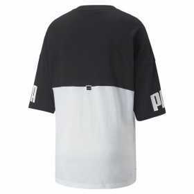T-Shirt Puma Power Colorblock Weiß Schwarz
