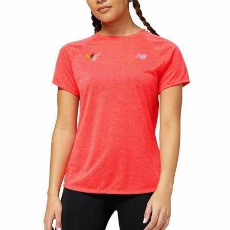 T-shirt med kortärm Dam New Balance Impact Run Orange