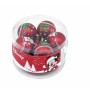 Christmas Bauble Mickey Mouse Happy smiles 10Units Red Plastic (Ø 6 cm)