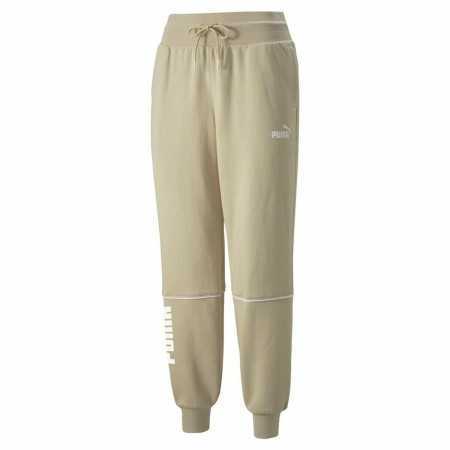 Pantalon de Survêtement pour Adultes Puma Colorblock Beige Femme