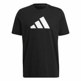 T-shirt med kortärm Herr Adidas Future Icons Logo Svart