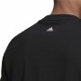Herren Kurzarm-T-Shirt Adidas Future Icons Logo Schwarz