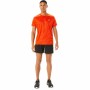 Men’s Short Sleeve T-Shirt Asics Core All Over Print Orange