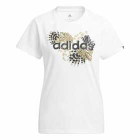 T-shirt med lång ärm Dam Adidas Print Graphic Vit