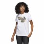 Damen Langarm-T-Shirt Adidas Print Graphic Weiß