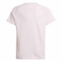 Barn T-shirt med kortärm Adidas Dance Metallic-Print Rosa