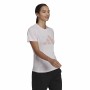 Damen Kurzarm-T-Shirt Adidas Future Icons Winners 3.0 Rosa