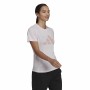 Women’s Short Sleeve T-Shirt Adidas Future Icons Winners 3.0 Pink