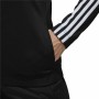 Damen-Trainingsanzug Adidas Three Stripes Schwarz