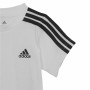 Baby-Sportset Adidas Three Stripes Schwarz Weiß