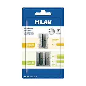 Taille-crayon Milan Gris Aluminium